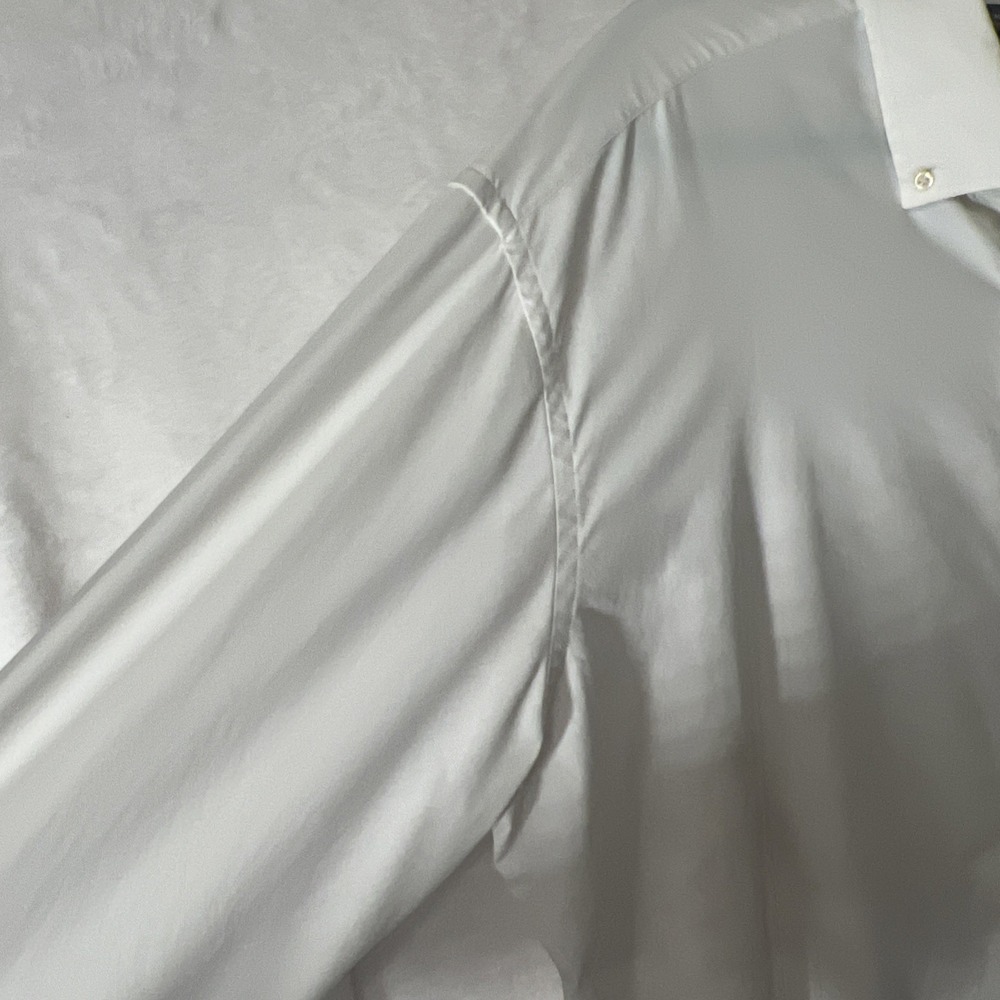 Peter Millar Summer Comfort Performance Button Down Shirt White Nationals - XL - Picture 5 of 16
